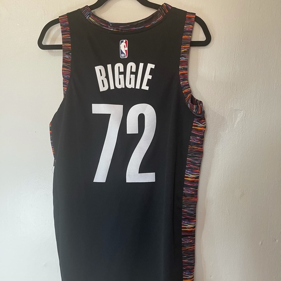 Nike Mens Dry NBA Brooklyn Nets Biggie City Jersey - Picture 4 of 14